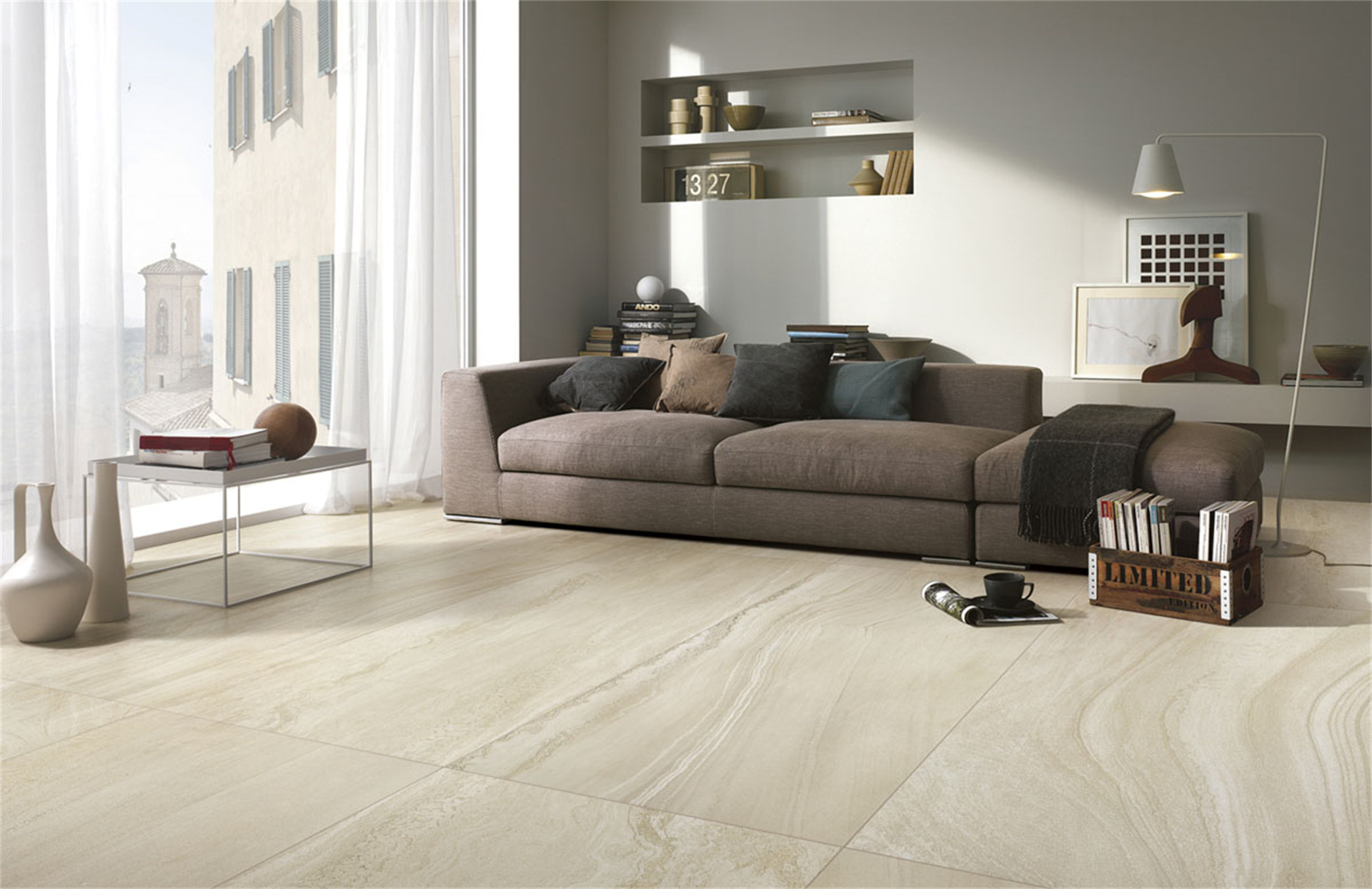 porcelain tile flooring