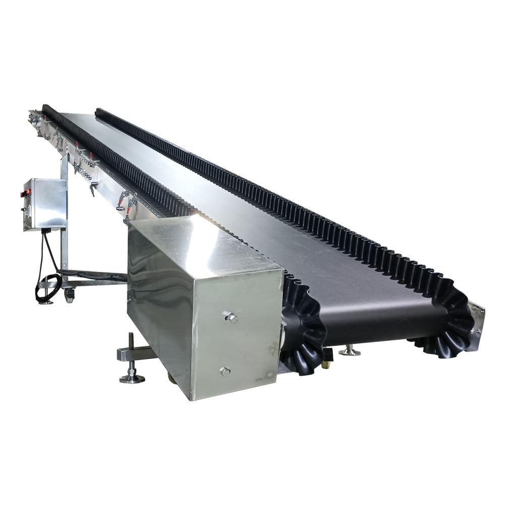 Black PVC Belt Conveyor Rubber Conveyor