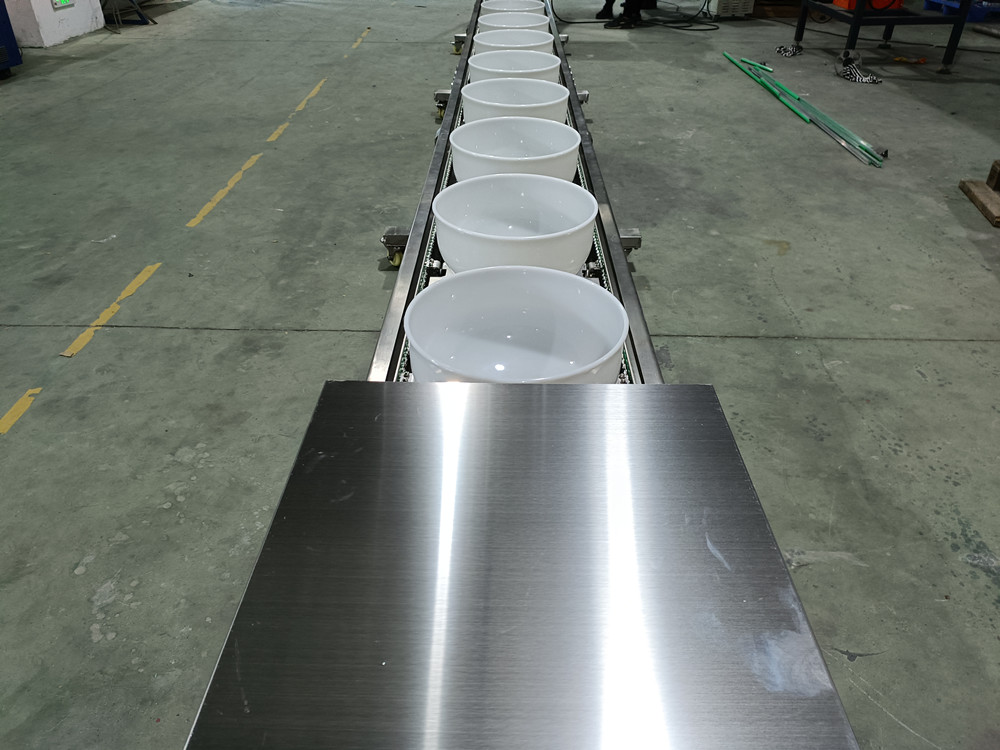 Inclined Plastic Bowl Conveyors Manufacturer