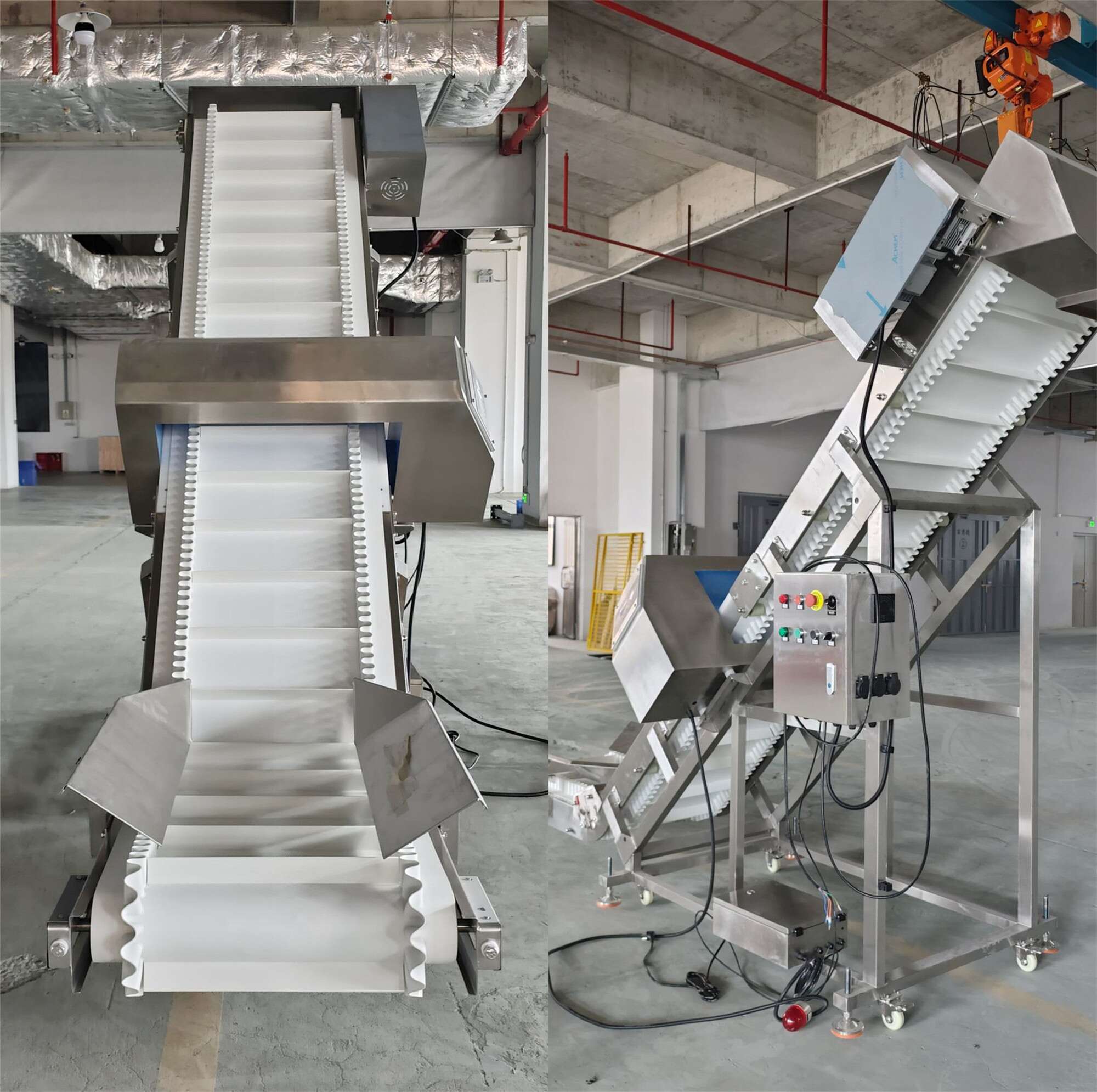 Metal Detector Belt Conveyor for Food Factory