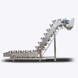 Inclined Stainless Steel Bowl Conveyor