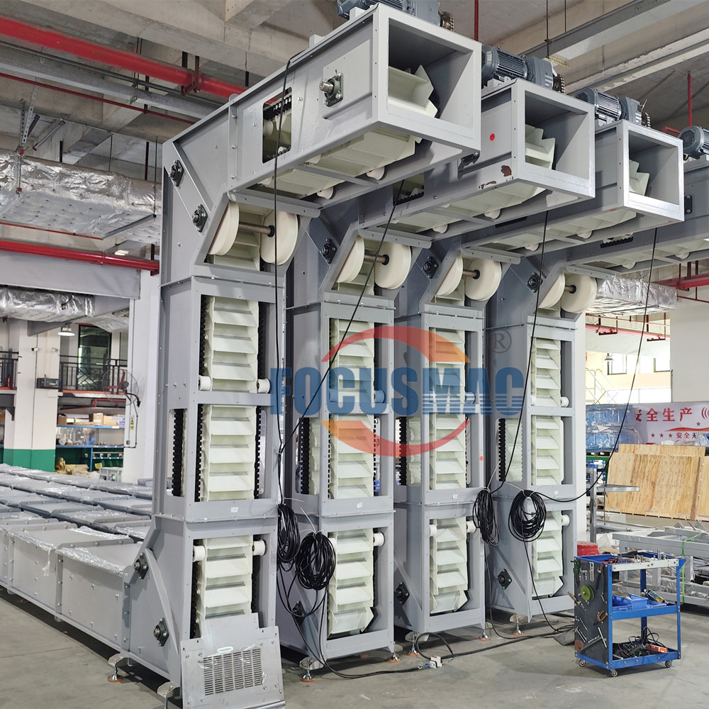 Coffee Beans Rubber Chain Bucket Elevator