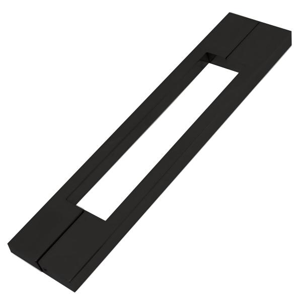 Rectangle Stainless Steel Entry Door Handle for Wooden Door, Matte Black Finish