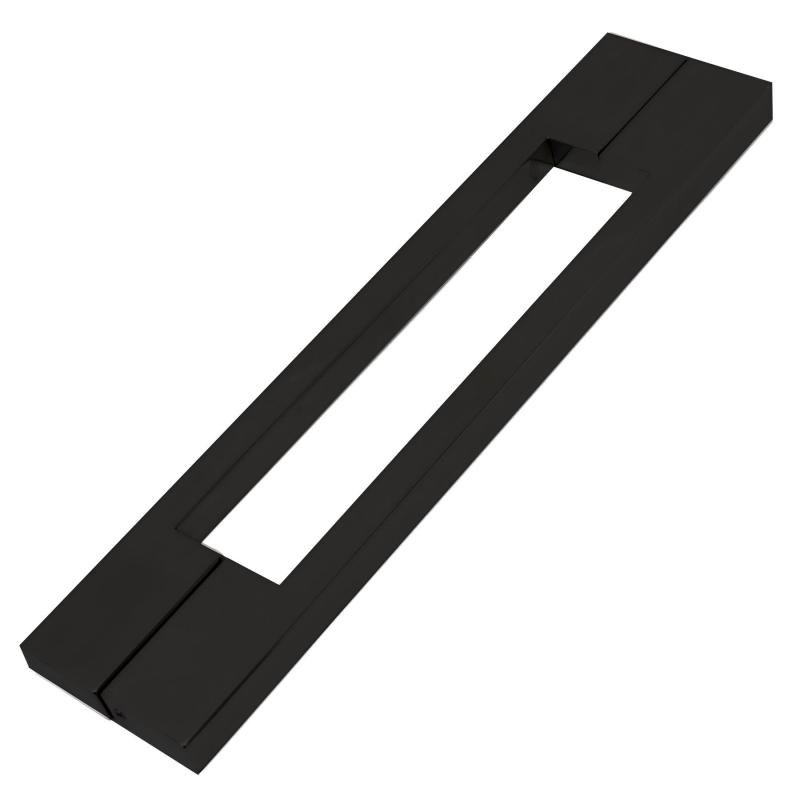 Rectangle Stainless Steel Entry Door Handle for Wooden Door, Matte Black Finish
