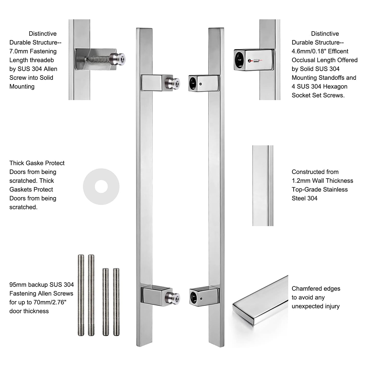 Flat Bar Ladder Pull Handle