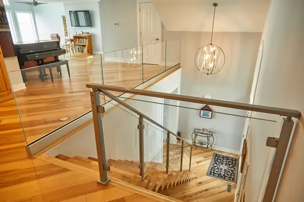 Frameless glass railing systems
