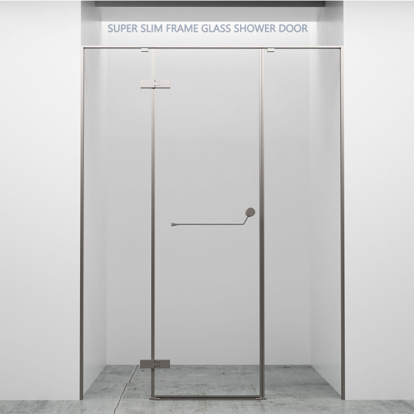 Super Slim Frame Glass Shower Door GB82 Glass System with Pivot Door for Bathroom