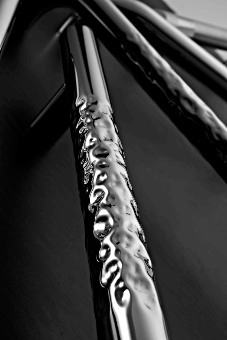 Hammered Glass Door Handle