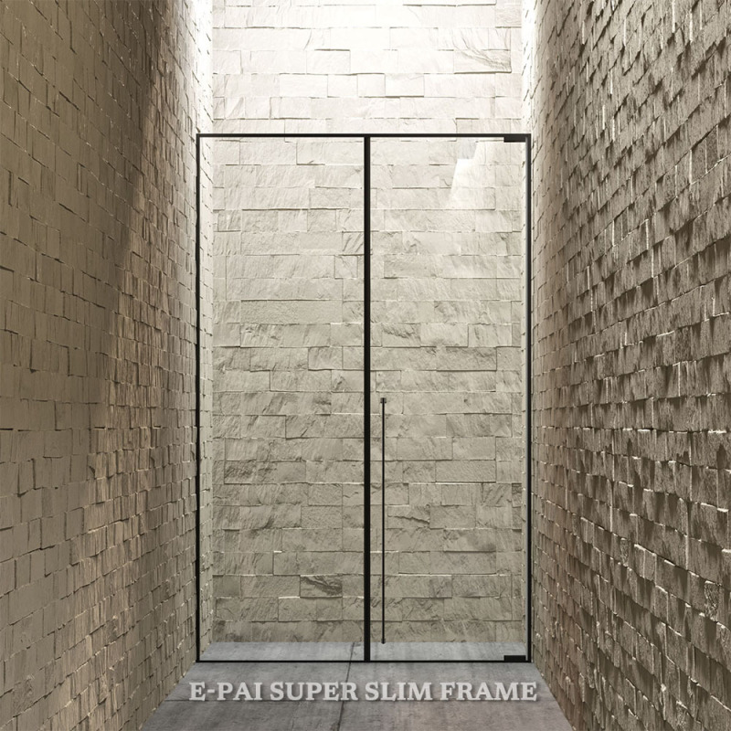 Super Slim Frame Glass Shower Door GB58 Sliding Shower Enclosure