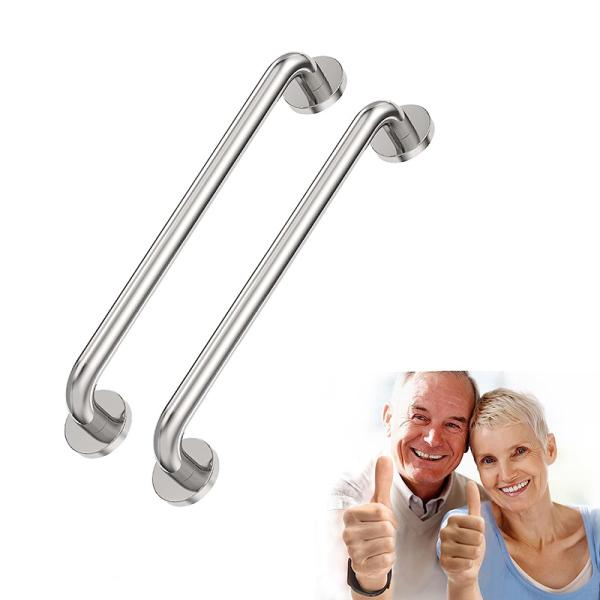 16 Inch Handicap Shower Grab Bar, 500lbs Support Stainless Steel Elderly Senior Assist Bathroom Handle