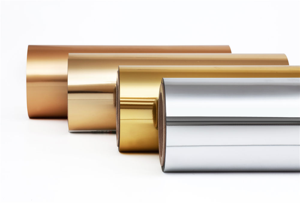 Cold foil rolls for pressure-sensitive labels