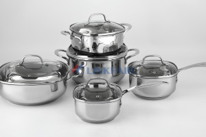 Stainless Steel Cookware Sets Of Rectangle Shape