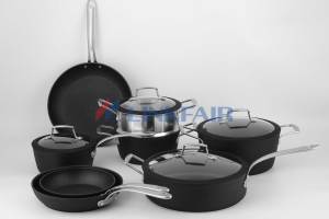 Unveiling the Perfection: Hard Anodized Cookware Set with Silicon Lid