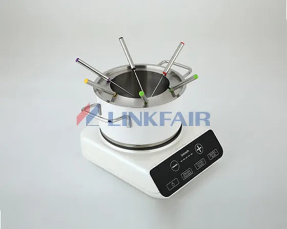 2.6 Quart Electric Fondue Set with 6 colorful Fondue Forks