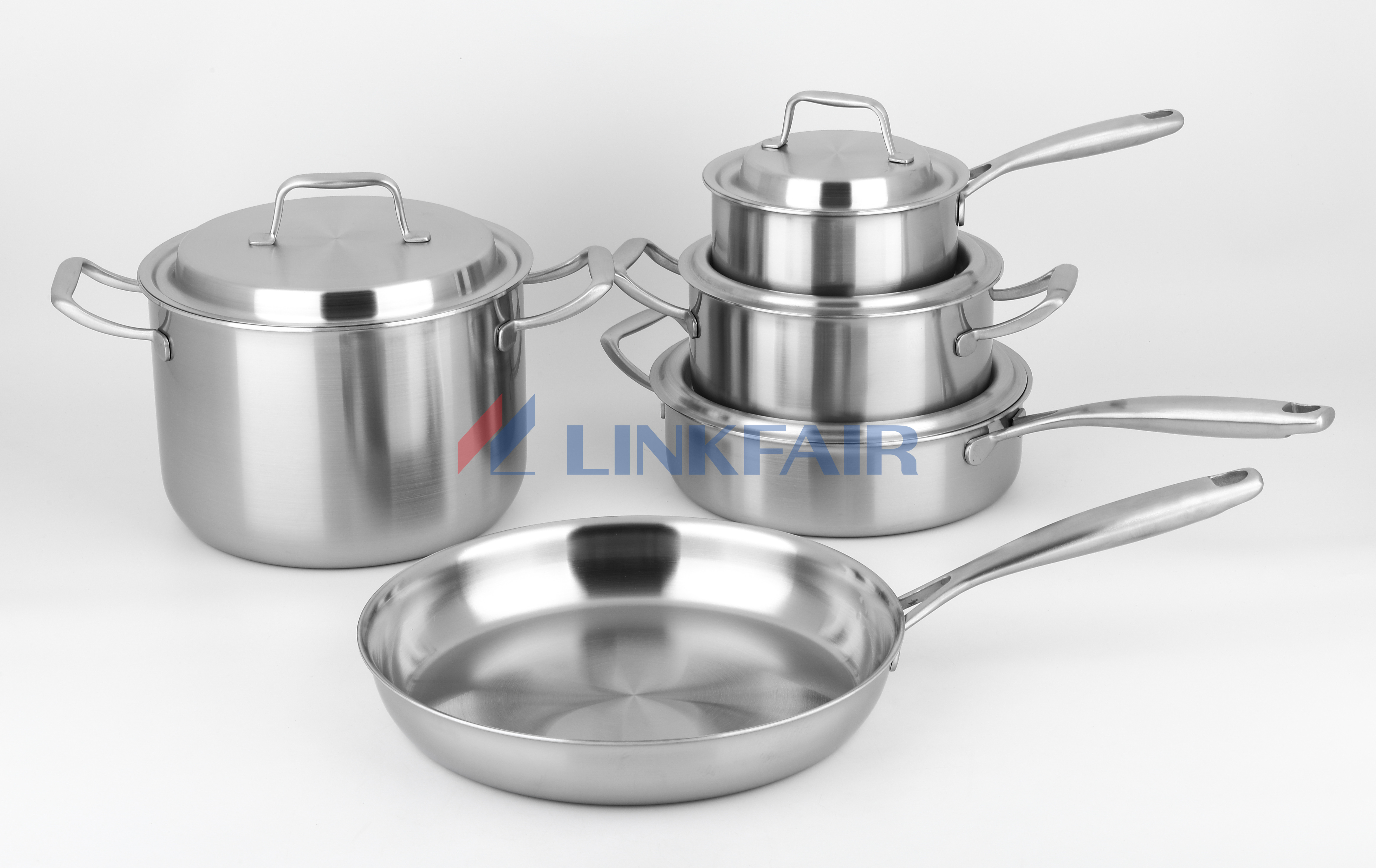 tri ply stainless steel cookware set