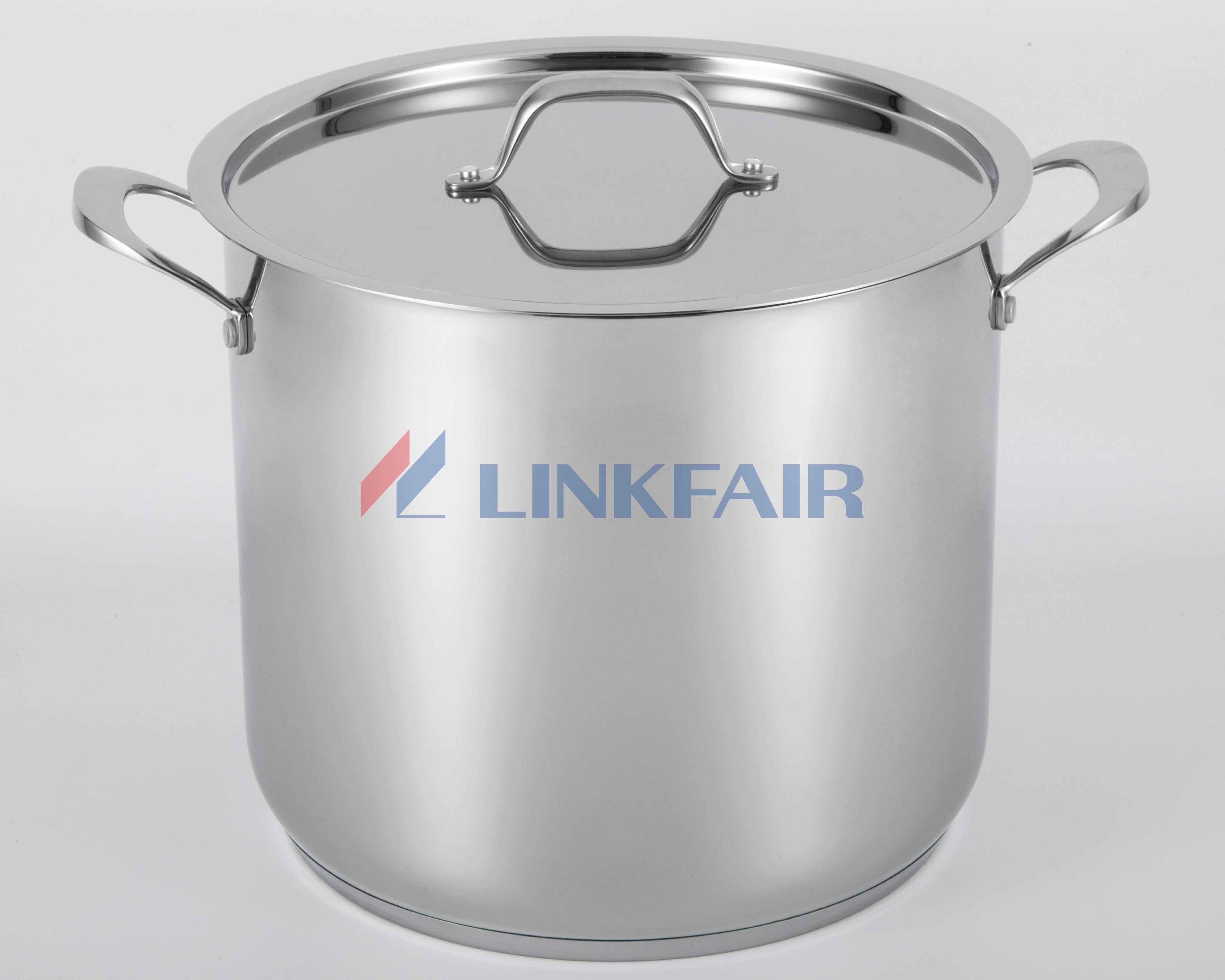 stainless steel heavy gauge stock pot