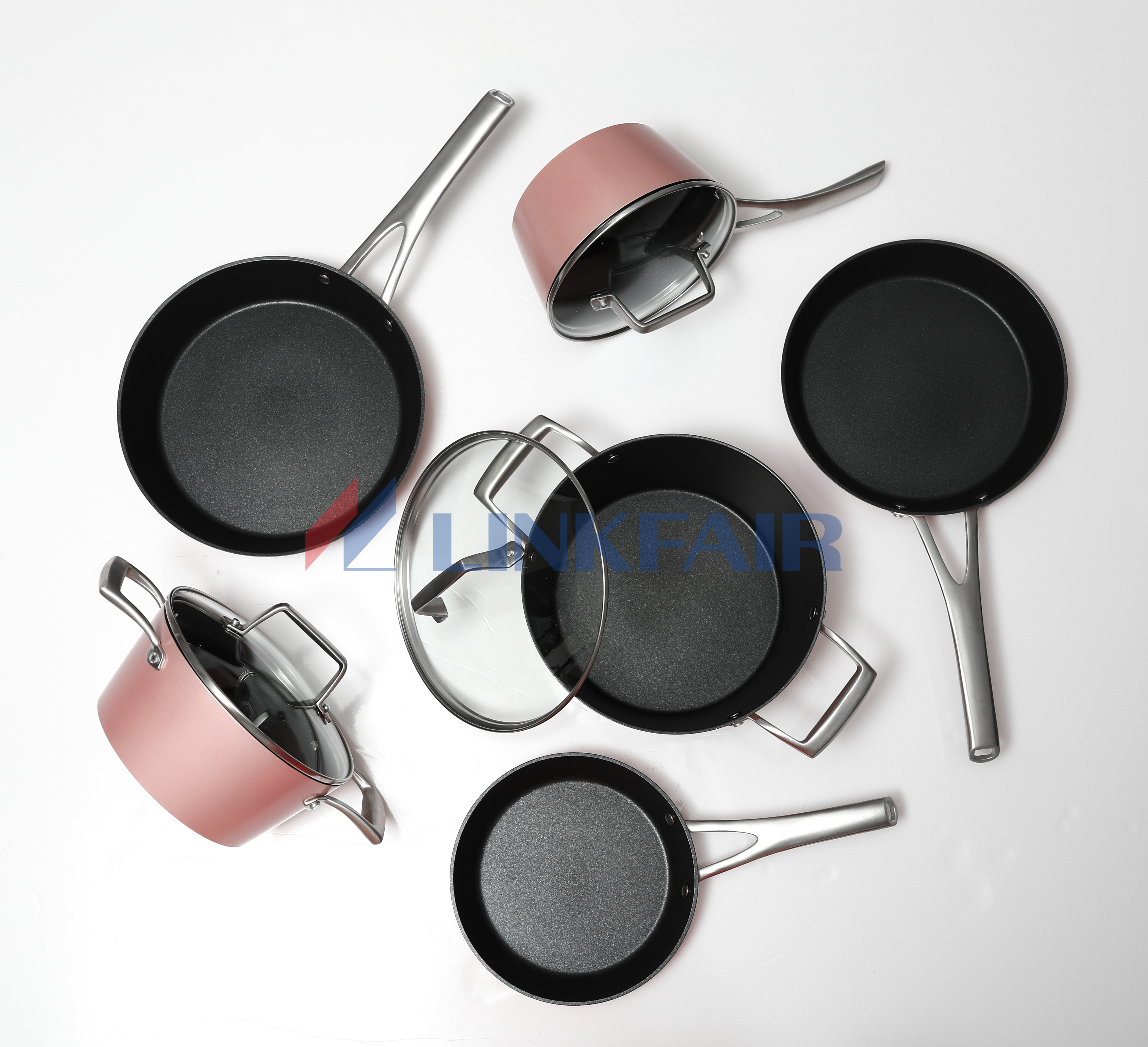 12-piece nonstick cookware pots and pans set