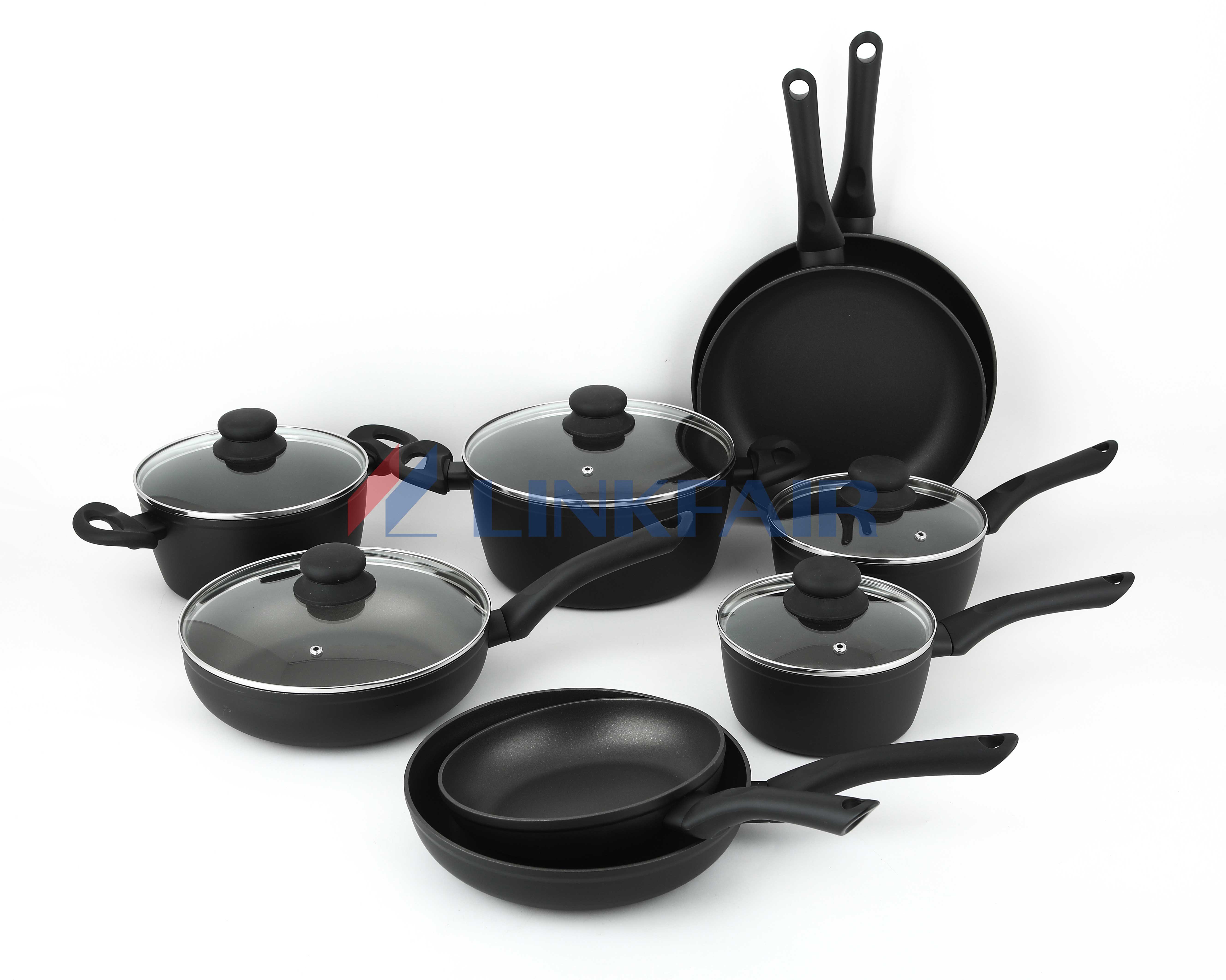 14-piece non-stick cookware set