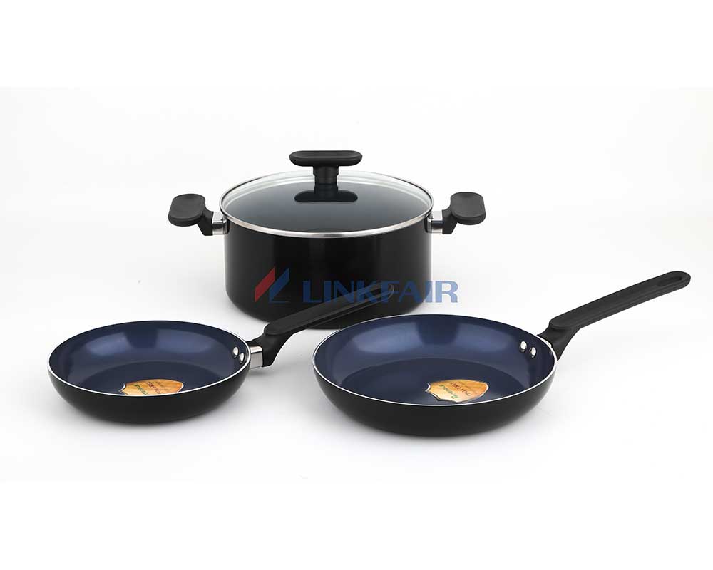 4-piece ceramic non-stick cookware set