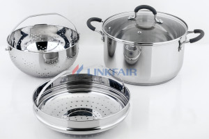 Exploring the 4-piece Multi Cooker with Strainer Basket Insert