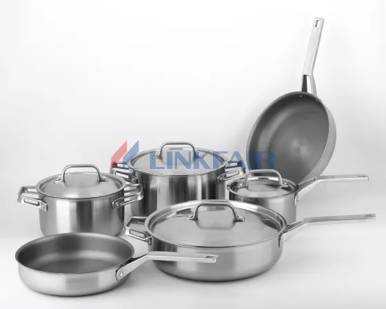 10-Piece Tri-ply Titanium Cookware Set