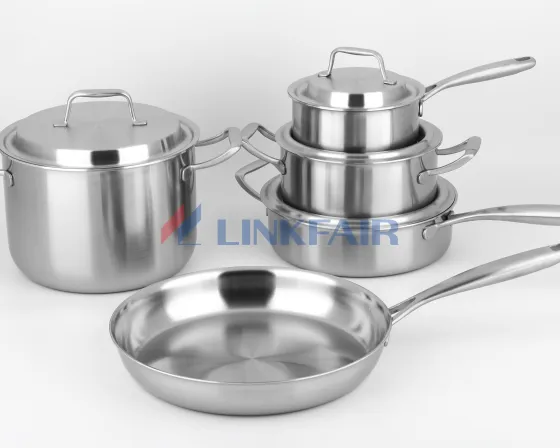 9-Piece Tri-Ply Stainless Steel Set