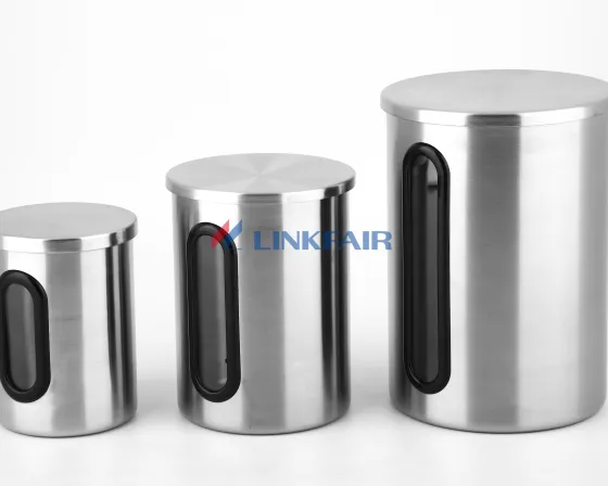 6-Piece Stainless Steel Canister Set