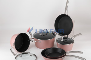 Cooking Made Easy with a 12-Piece Nonstick Cookware Pots and Pans Set