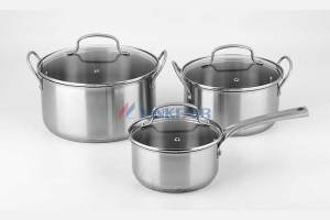 Stainless Steel Cookware Sets with Wire Handles