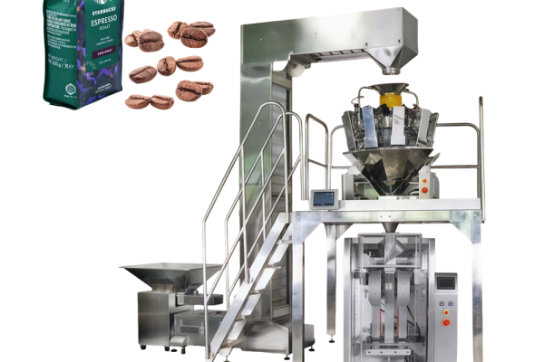 OEM Full Automatic Quad Bag Coffee Beans Packing Machine