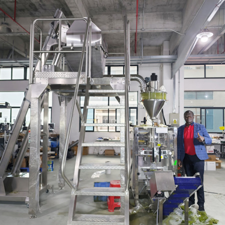 Automatic Cassava Leaves Grinding and Packing Machine