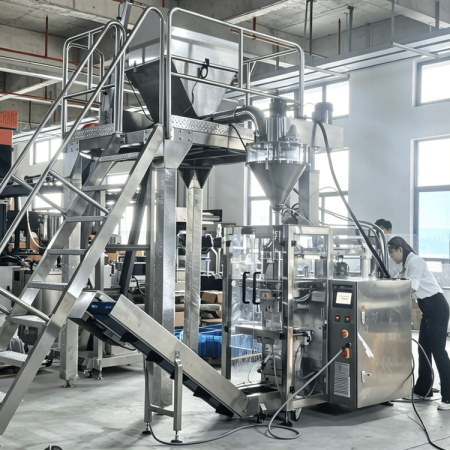 Automatic Cassava Leaves Grinding and Packing Machine