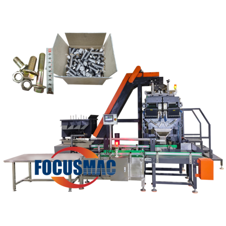 Auto Fastener Packing Large Size Hardware Carton Filling System