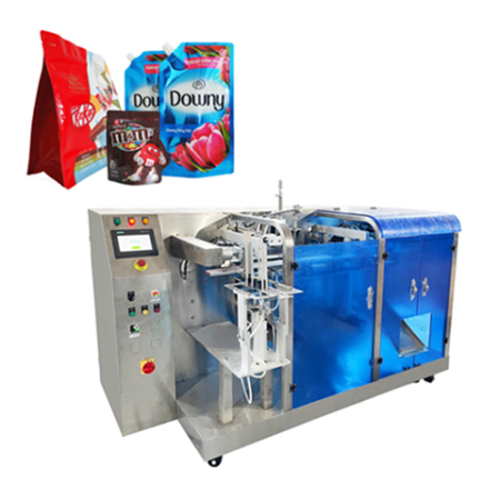 M Shape Paper Preformed Stand Up Pouch Filling Sealing Machine