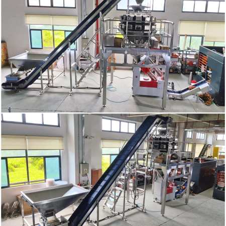 Vegetables Fruits Net Bag Packaging Machine Mesh Bag Packing System for Fresh Food Factory