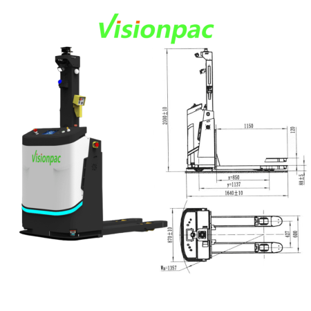 Visionpac Intelligent Unmanned Forklift AGV Robotic Forklift