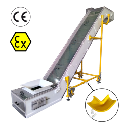 Full Plastic Corrosion-Proof Explosion-Proof PVC Belt Conveyor