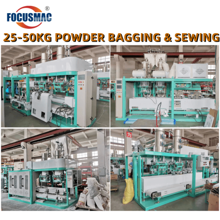 Semi-auto 25-50kg Big Bag Powder Packing Machine With Sewing Machine