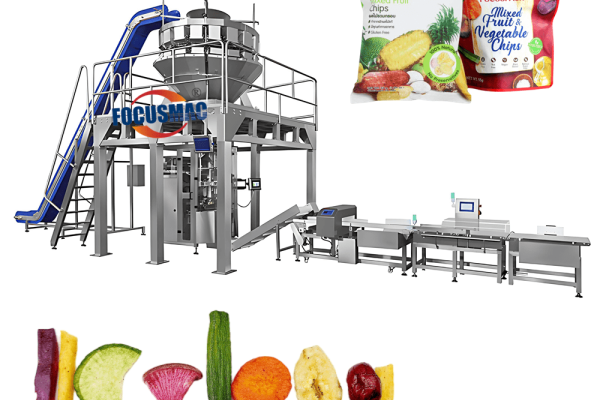 Máquina envasadora de verduras secas totalmente automática