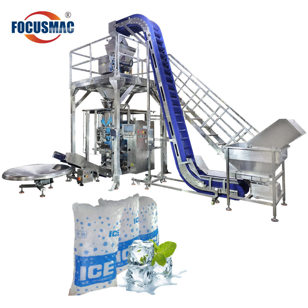 Máquina envasadora de hielo de 1 a 10 kg con estructura impermeable