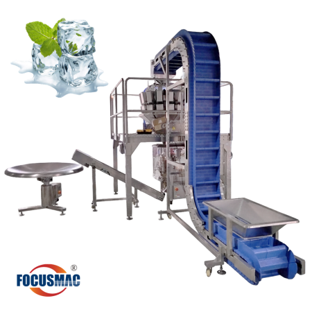 Máquina envasadora de hielo de 1 a 10 kg con estructura impermeable