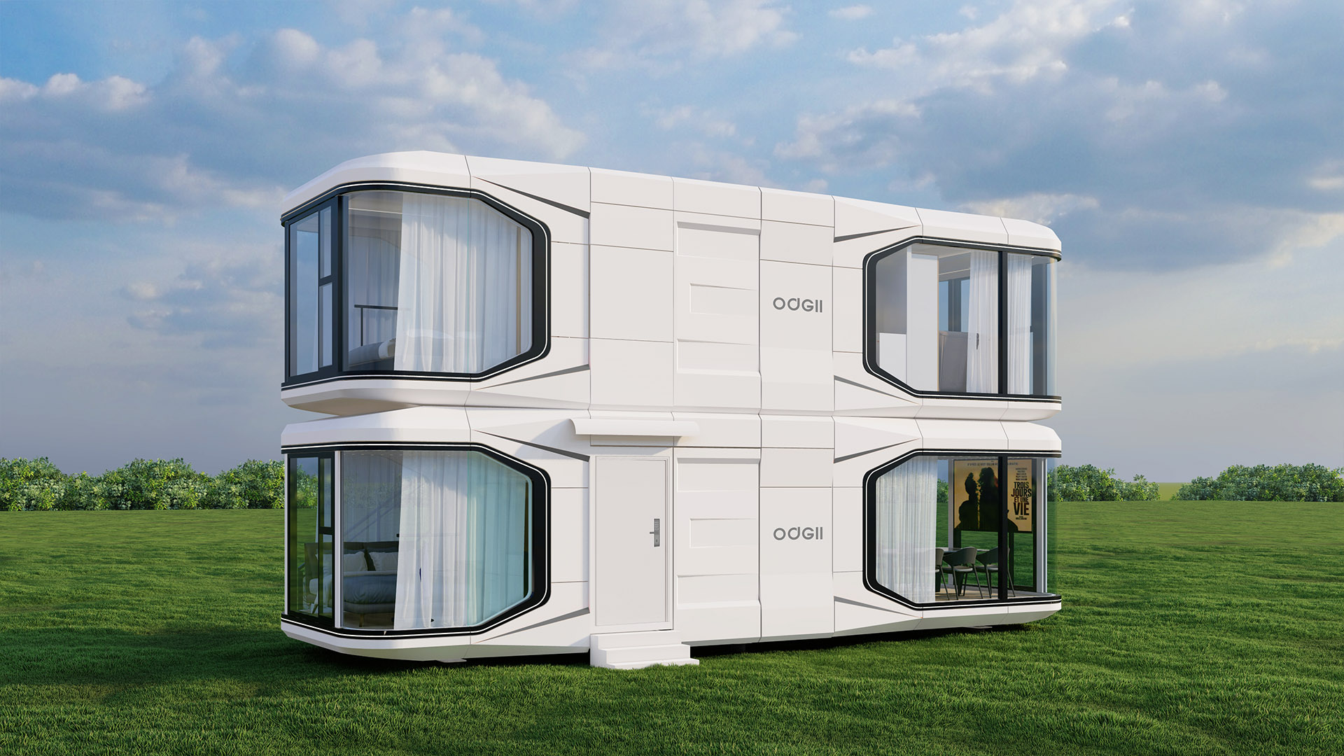 Double layered capsule house