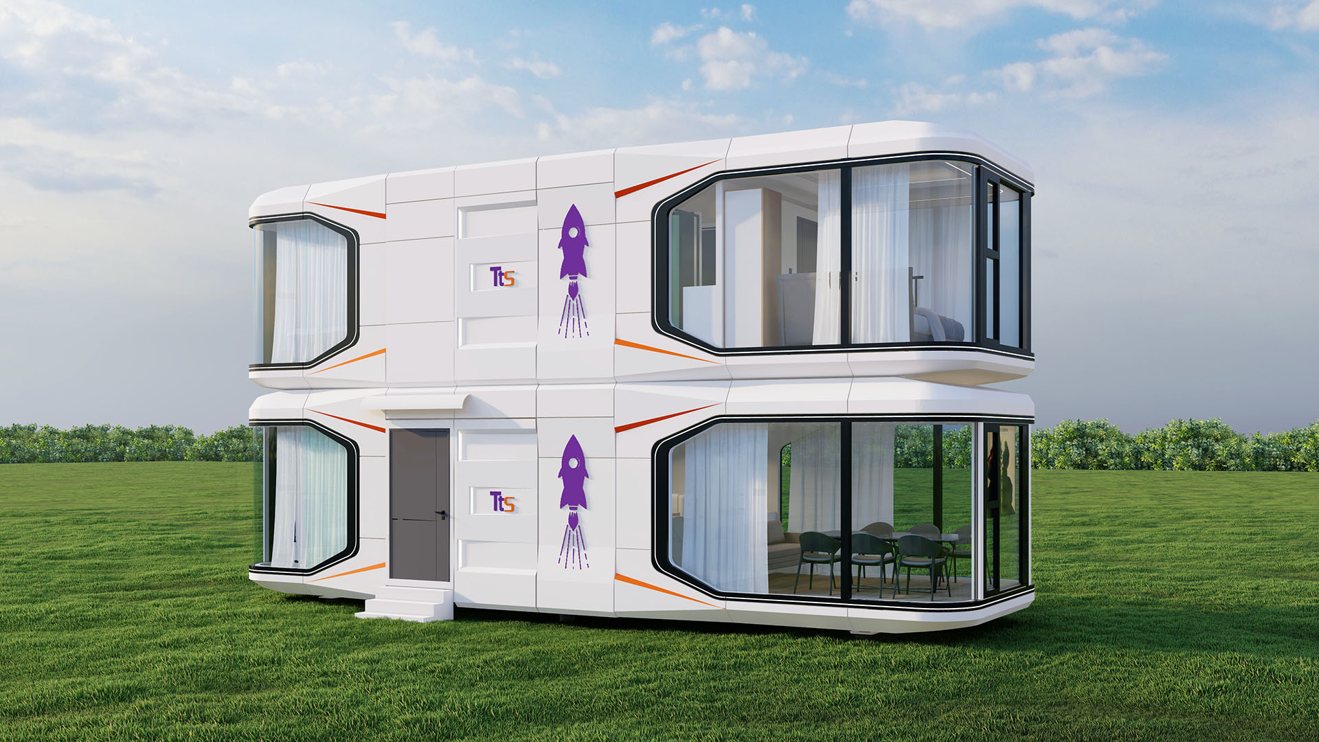 Double layered capsule house