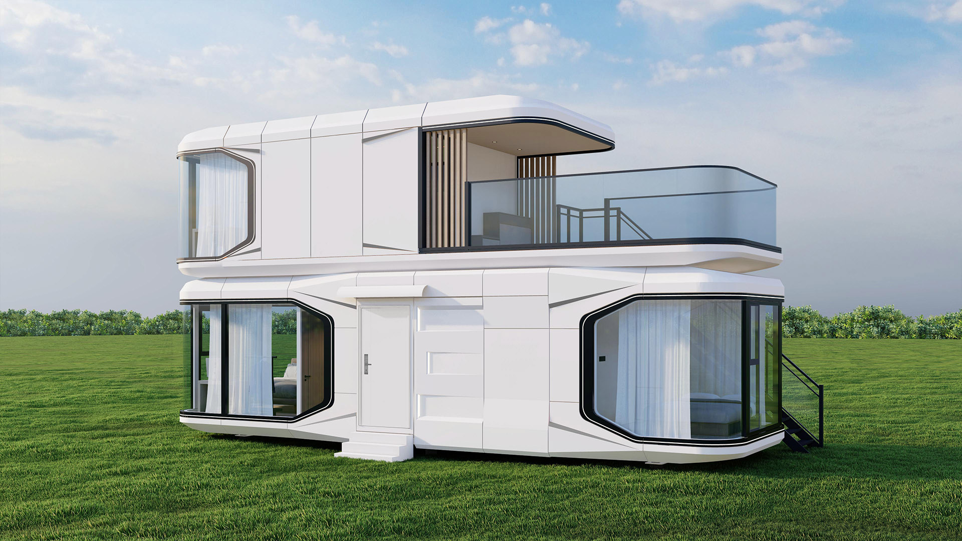 Double layered capsule house