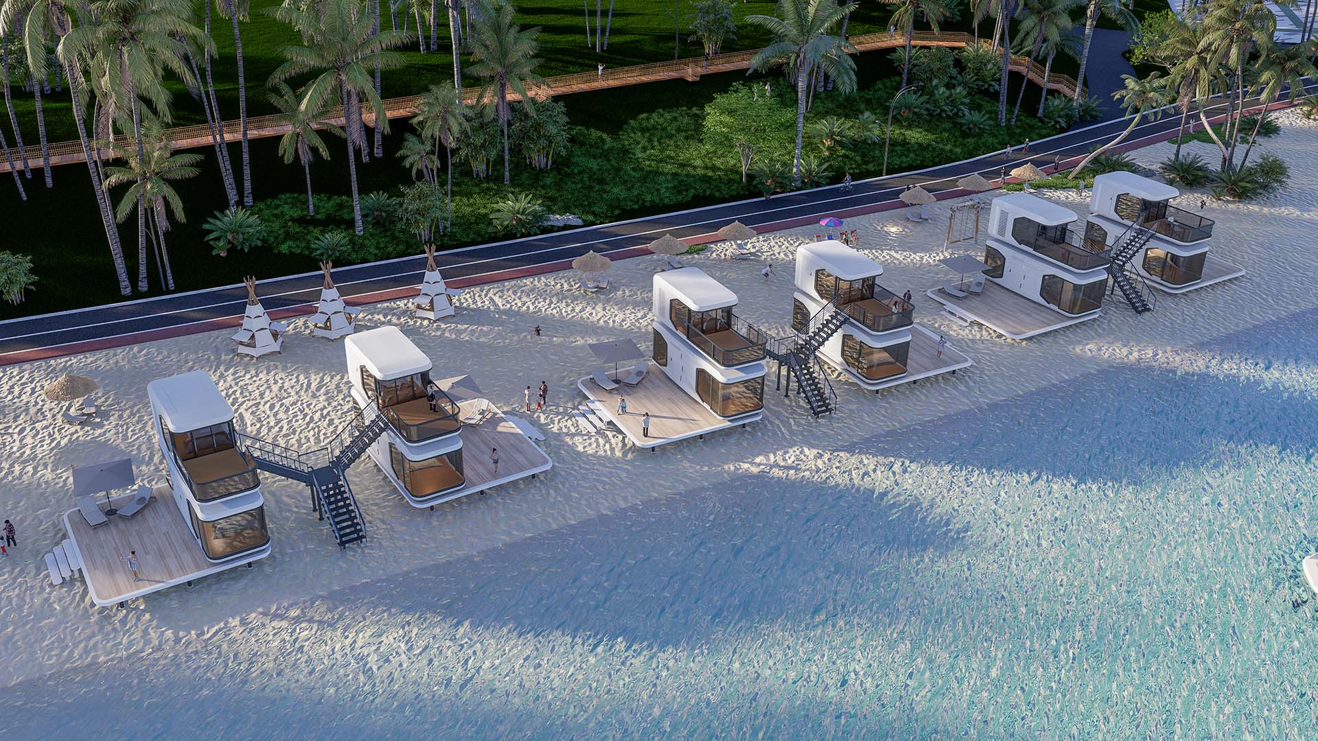 Double layered capsule house