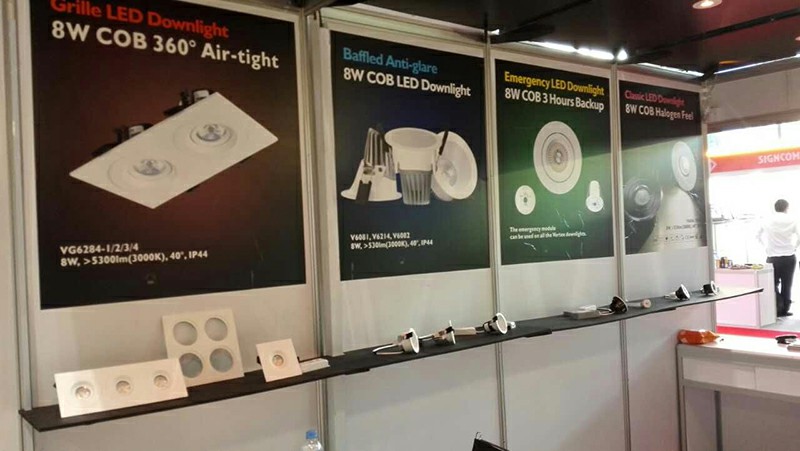 Vertex Smart Control LED-verlichting schittert in het Doha Exhibition Centre