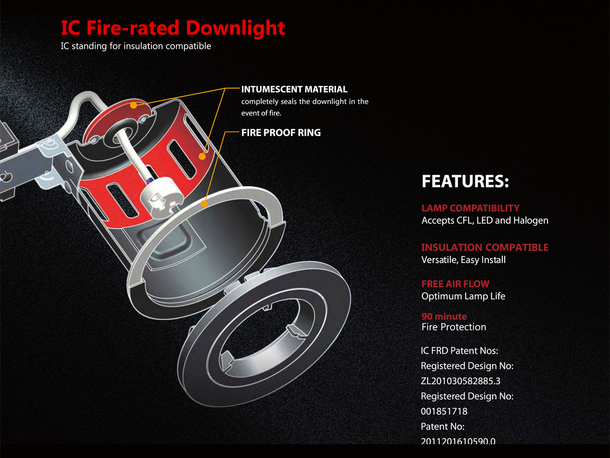 brandwerende downlight