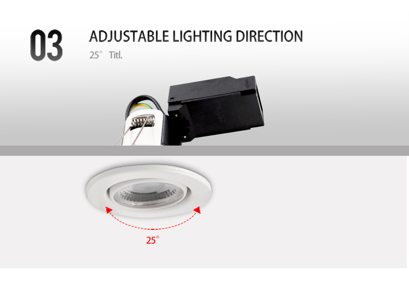 Integrerad led downlight